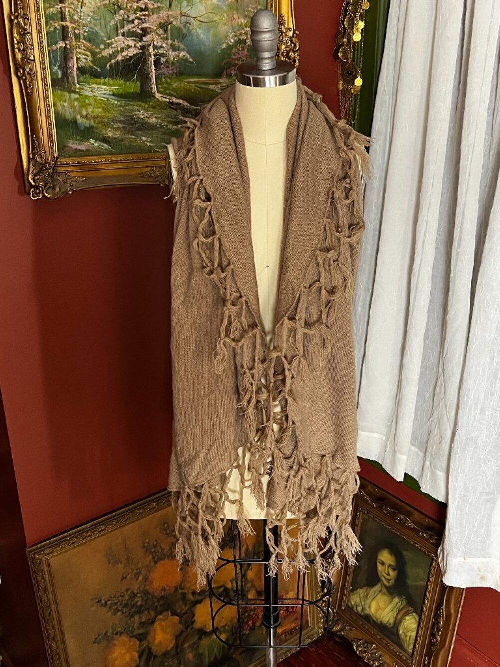 Woven Drapey Vest